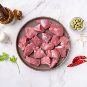 Premium Goat Mutton - Boneless Curry Cut (280g to 300g Pack)